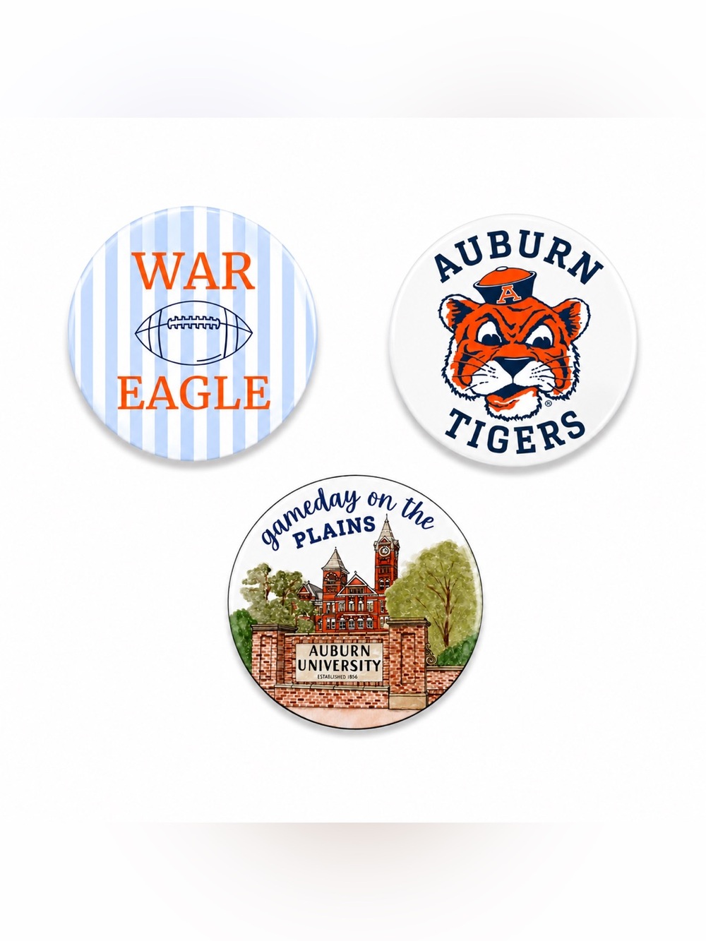 Auburn Tigers Game-day Button Set